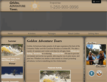 Tablet Screenshot of goldenadventuretours.com